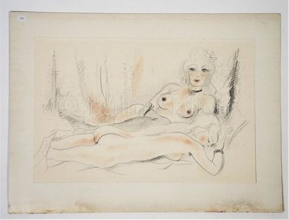 ANONYME ANONYME


Dessin original de deux femmes nues couchées - sanguine, mine de...