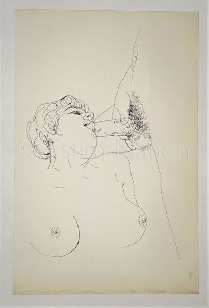 ANONYME ANONYME


Dessin original représentant une jeune femme accueillant un sexe...