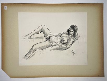 ANONYME ANONYME


Dessin original représentant une femme nue allongée sur le dos...