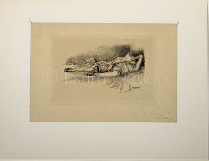 ANONYME ANONYME


Gravure représentant une jeune femme sur son lit - Paris - 1914...