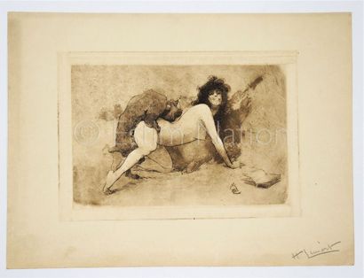 ANONYME ANONYME


Gravure représentant une femme jouant avec un chien - 30,6 x 22,6...