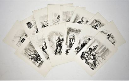 DANNAT F. DANNAT F.


Ensemble de 14 reproductions de ses fusains noirs pour le livre...