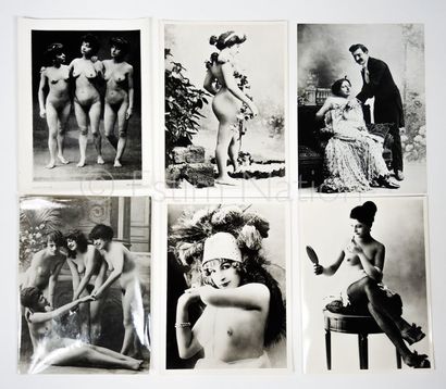 EROTICA - CURIOSA - PHOTOGRAPHIES Erotisme classique ancien- Important ensemble de...