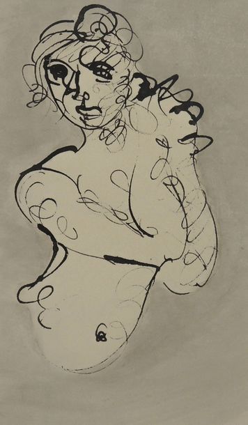 Mandredo BORSI (1900-1967) "Femme à demi-taille/Profil de femme"


Dessins recto/verso...