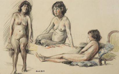 Edouard LEVERD (1900 - 1953) "Études de nu féminin"


Dessin au fusain et pastel...