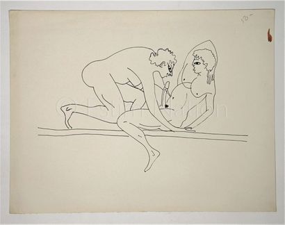 EROTICA - CURIOSA ANONYME


Dessin original représentant un homme en attente et une...