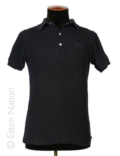 BOSS BY HUGO BOSS, BLIZZAND, MC GREGOR pour homme POLO en coton marine gansé d'un...