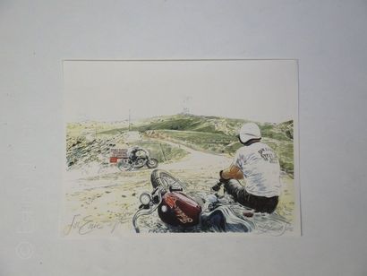 SIRE, Denis (1953) SIRE, Denis (1953)


Beau tirage couleur d'une course de moto...
