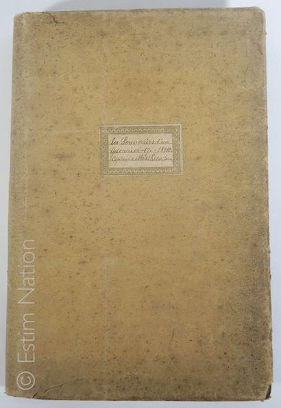 COPIE DE MANUSCRIT Copie d'un volume des "Mémoires de J.E.F. MATHIEU, Capitaine des...