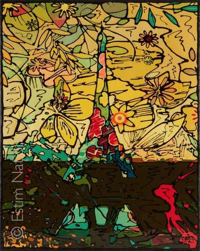 GAB (Gabriel Zrihen né en 1960) "Tour Eiffel"


Huile sur toile, signée


72 x 92...