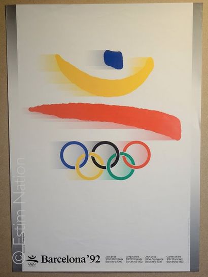 AFFICHES - THEMES DIVERS Lot d'affiches dont "jeux Olympiques de Barcelone 1992",...