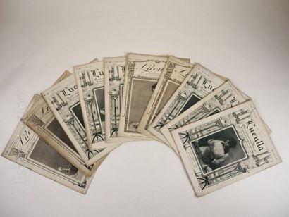 GASTRONOMIE-CUISINE Ensemble de 10 numéros de la revue ''Luculla'',années 1911-1914,en...