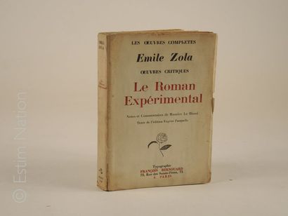 Emile zola ''Le roman expérimental'',avec des notes et commentaires de Maurice Le...