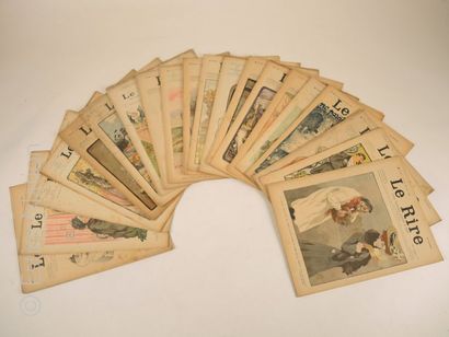 CARICATURE ''Le rire'',lot de 20 revues diverses en bon état,années 1900 > 1910 dont...