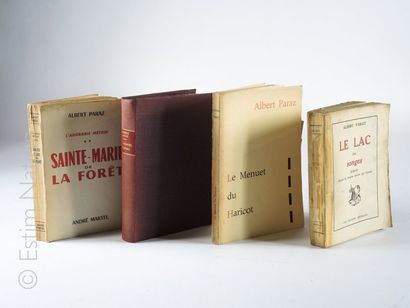 Albert PARAZ Ensemble de 17 volumes brochés,sur papier d'édition,en mauvais état...