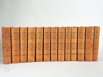 VOLTAIRE "Œuvres complètes",suite de 13 volumes in-4,reliés ,dos à cinq nerfs,Paris,Didot,1876,en...