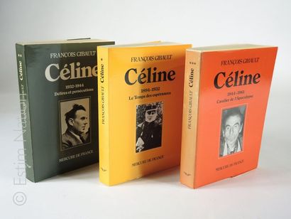 CELINE-François GIBAULT ''Céline'',Suite des trois volumes brochés de la meilleure...