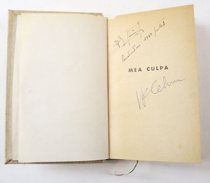 Louis-Ferdinand CELINE ''Mea culpa'',Paris,Denoël,1937,sur papier d'édition,reliure...