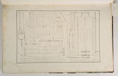 MENUISERIE-CHARPENTERIE A.R.EMY ''Traité de l'art de la charpenterie'',Paris,Anselin,1837-1841,volume...