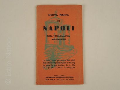 TOURISME-NAPLES Plan dépliant de la ville de Naples,45 x 65 cm,édition 1960,très...