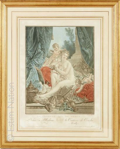 François BOUCHER d'après & Jean-François JANINET d'après "La toilette de Vénus"


Gravure...