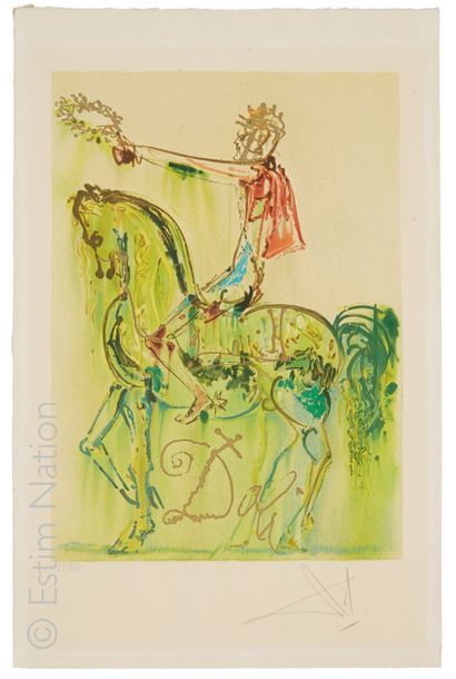 DALI Salvador (1904-1989) d'après "Chevalier romain: Série des chevaux daliniens"


Lithographie...