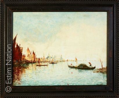 Albert Ferdinand DUPRAT (1882-1974) "Vue de la Lagune de Venise"


Huile sur panneau,...