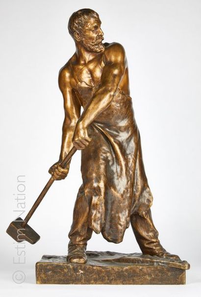 Henri LEVASSEUR Henri Louis LEVASSEUR (1853-1934)

Forgeron

Epreuve en bronze à...
