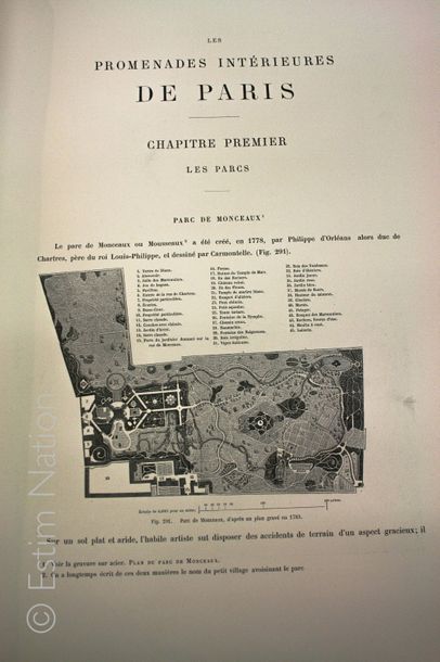 ALPHAND (Jean-Charles Adolphe) Adolphe Alphand. Les Promenades de Paris. ÉDITION...