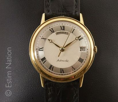 BREGUET - CHAUMET CLASSIC. Vers 1973. Montre bracelet d'homme en or jaune 18K (750/°°)...