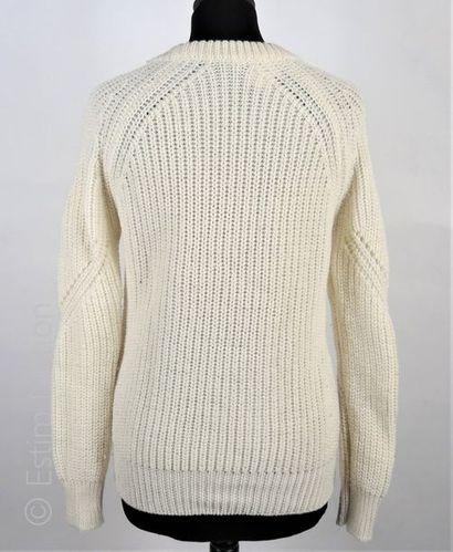 SANDRO PULL-OVER en tricot de laine écrue (T 2) (mini bouloches)