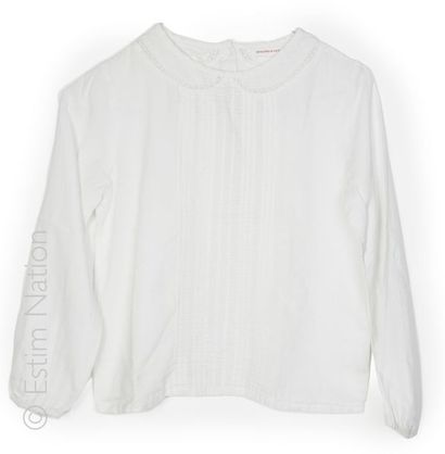 HARTFORD, ZARA KIDS, MONOPRIX KIDS BLOUSE en coton noir à pois blancs (T 10 ans),...