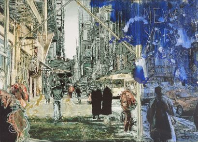 Dominique OBADIA (Artiste contemporain) "New York, 2001"
Technique mixte sur toile...