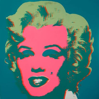 Andy Warhol d'après Andy WARHOL (1928-1987) d'après Marilyn Monroe Sérigraphie en...