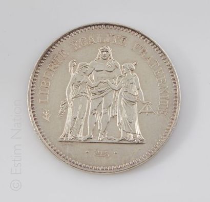 50 FRANCS ARGENT Pièce de 50 francs argent Hercule, 1976. 


Poids: 30,93 g.