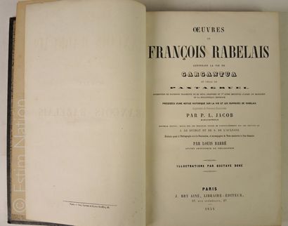 RABELAIS-Gustave DORE Œuvres de François Rabelais,contenant la vie de Gargantua et...