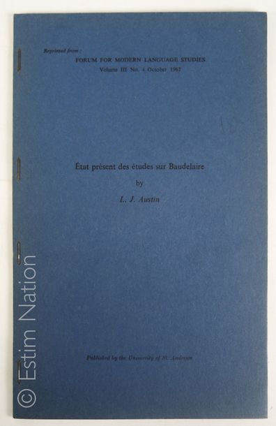 BAUDELAIRE-L.J.AUSTIN "Etat présent des études sur Baudelaire",tiré-à-part du forum...