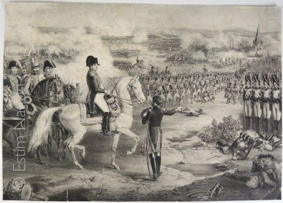 NAPOLEON [PREMIER EMPIRE] Très belle gravure napoléonienne en noir,format 33 x 47...