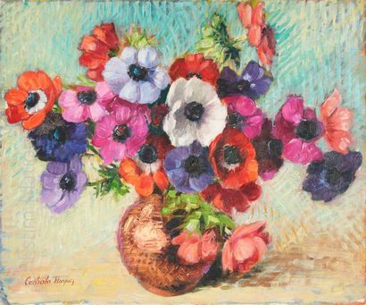 Nelly CATHALA-MONGOIN (1916-?) "Vase"


Huile sur toile, signée en bas à gauche.


Hauteur...