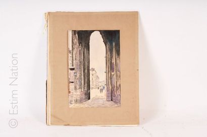 École FRANÇAISE du XXe siècle "Place de la fontaine"


Gouache et aquarelle sur papier,...
