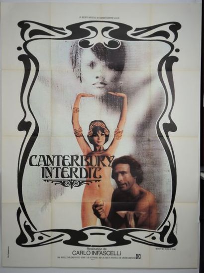 CANTERBURY INTERDIT Affiche de cinéma. Dim: 160 x 120 cm
(tâches, déchirures)