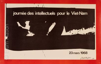 AFFICHES GUERRE DU VIETNAM Ensemble de deux affiches offset pour la "Journée des...