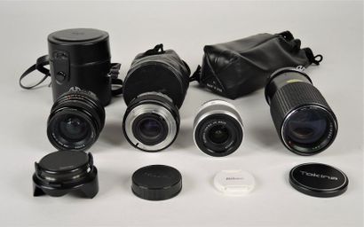 ACCESSOIRES PHOTOGRAPHIQUES Ensemble d'objectifs: 


- KOMURA TELEMORE 95 II7KMC...