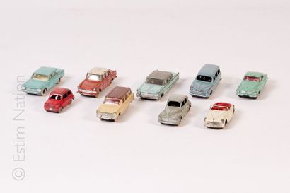 LOT DINKY TOYS Lot composé de 9 véhicules DINKY TOYS :


- OPEL Rekord


-BORGWARD...