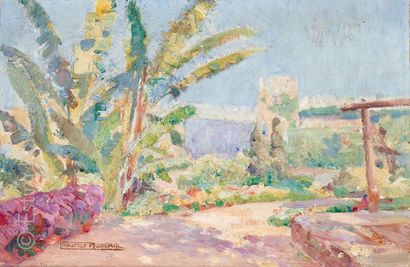 Maurice ROGEROL (1873-1946) "Bananiers près de la Kasbah des Oudayas (Rabat, Maroc)"


Huile...