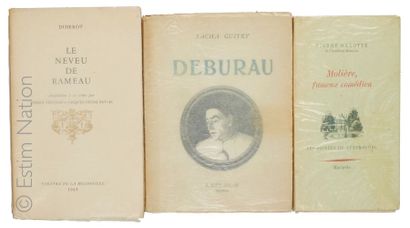 null LITTERATURE FRANCAISE
Ensemble de trois volumes brochés,format in-8,en très...
