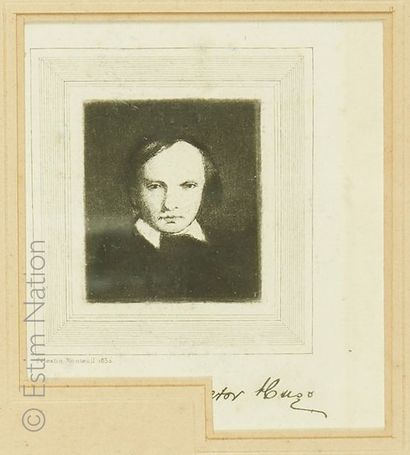 null Célestin NANTEUIL (1813-1873)
"Portrait de Victor Hugo, âgé de 30 ans"
Gravure...