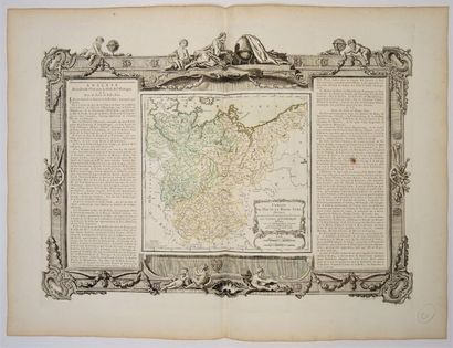 null HAUTE et BASSE SAXE, CARTE GEOGRAPHIQUE XVIIIe SIE MACLOT et DESNOS, Atlas général,...