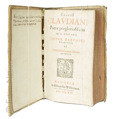 null CLAUDIEN
"Claudi Claudiani poetæ prægloriosissimi quæ exstant. Caspar Barthius...