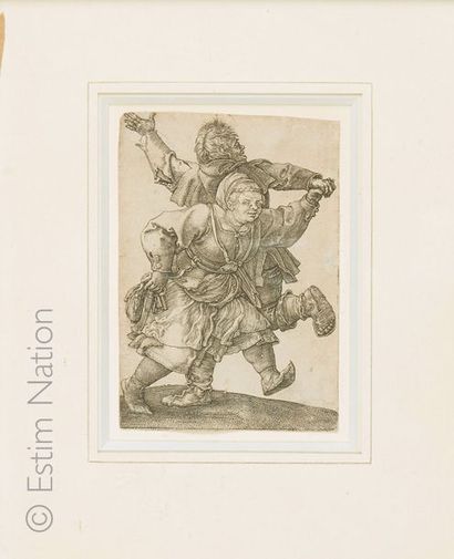 null Albrecht DURER (1471-1528)
"Couple de paysans dansant"
Burin
Dimensions 10,5...